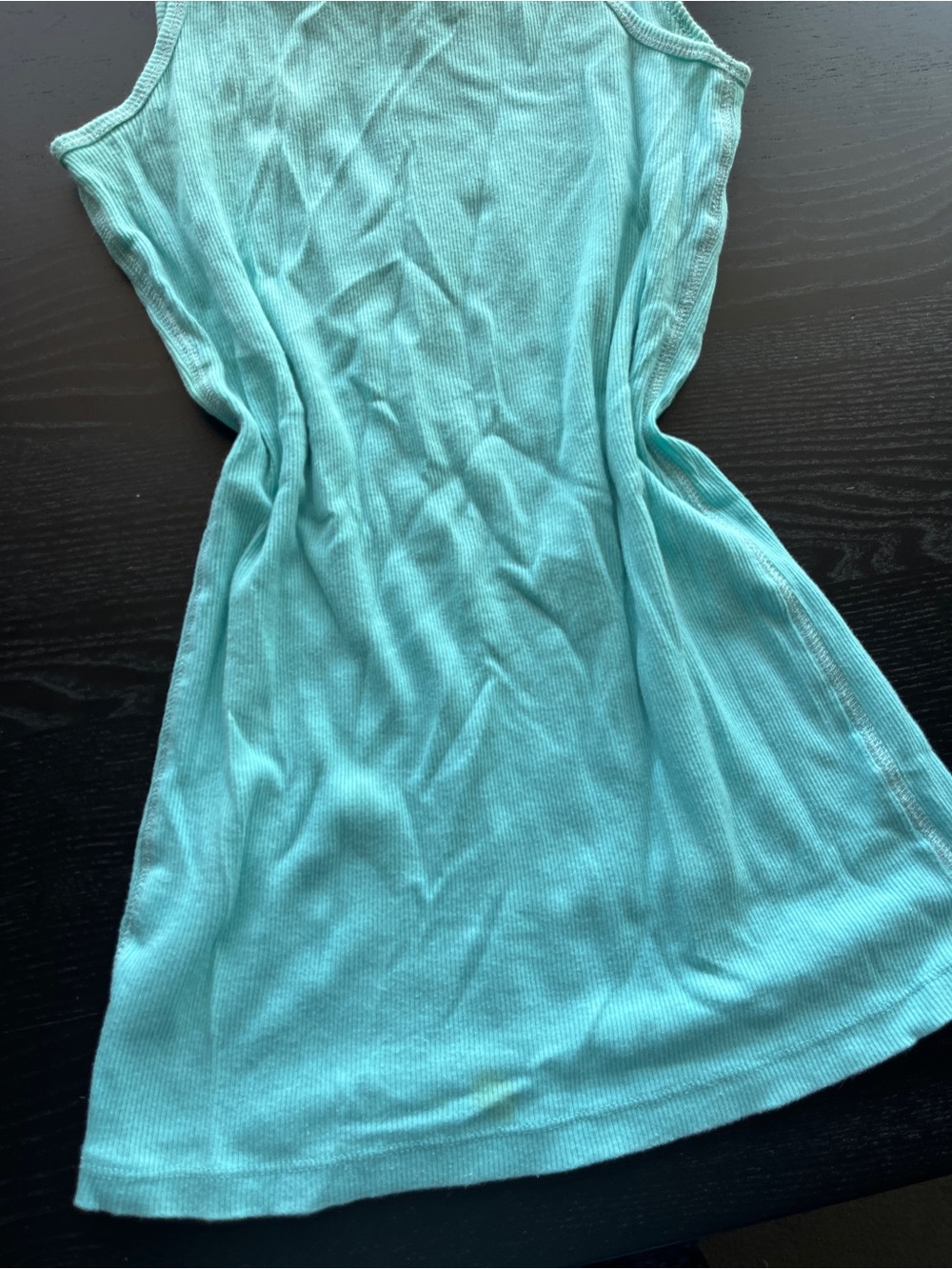 Mossimo Supply Co. Aqua Ribbed Tank Top - Picture 7 of 15